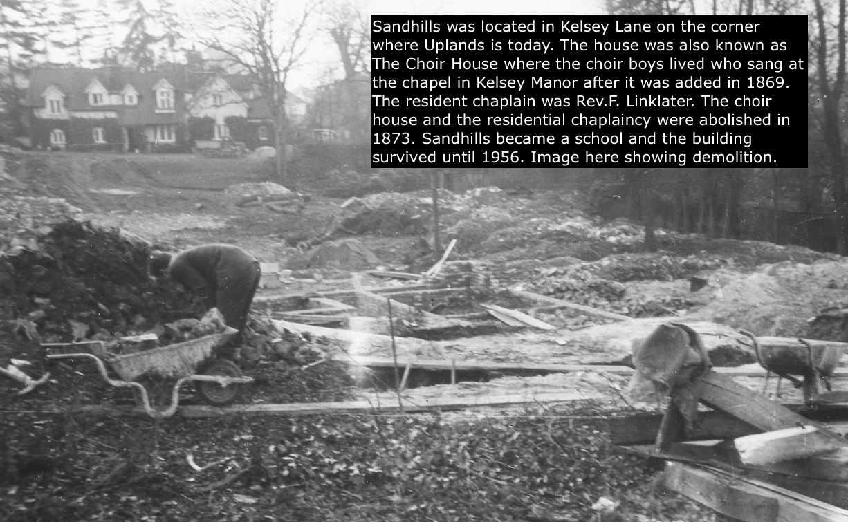 43, Sandhills in Kelsey Lane being demolished, 1956.jpg